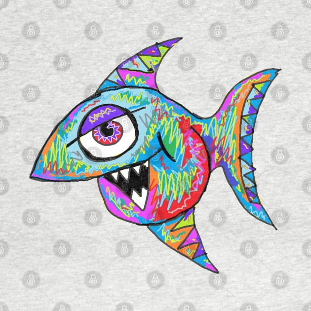 graffiti Fish 1 by LowEndGraphics